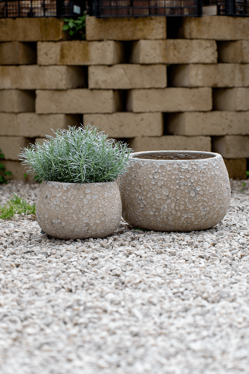 Cachepot Loto Bianco Rock