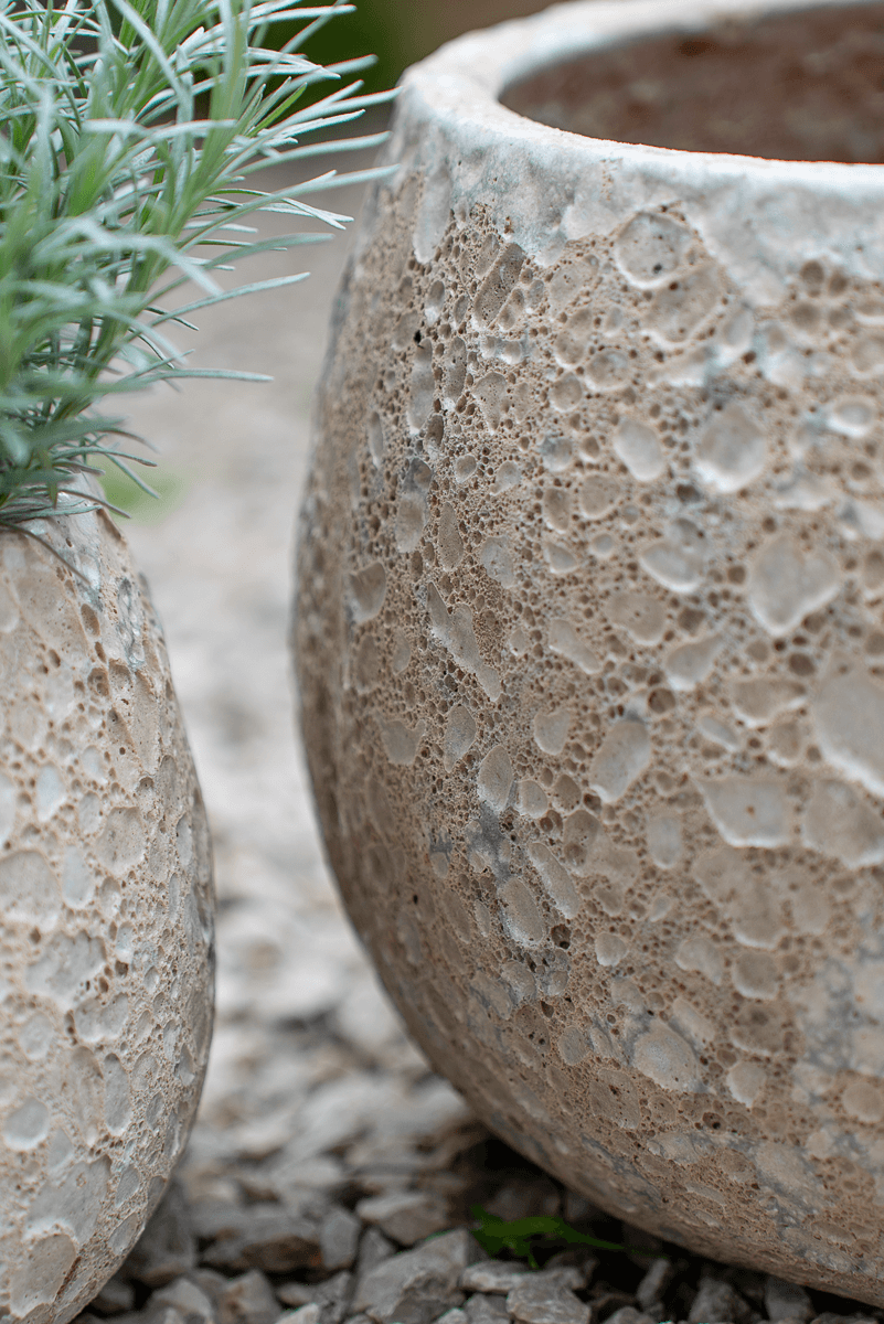 Cachepot Loto Bianco Rock