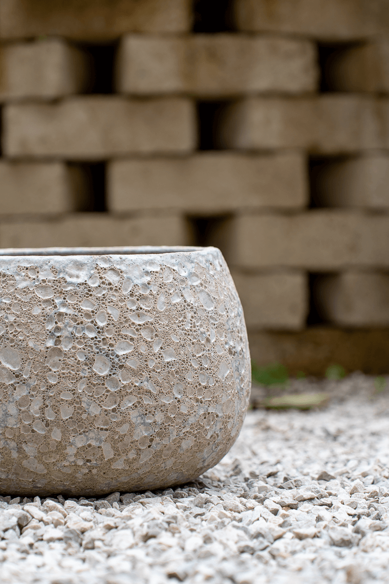 Cachepot Loto Bianco Rock