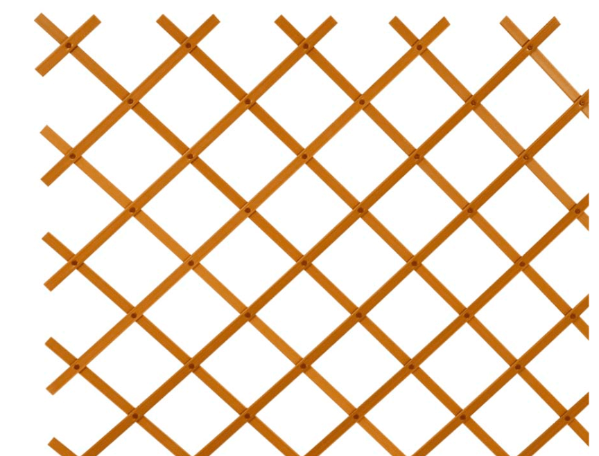 Traliccio Estensibile in PVC colore marrone