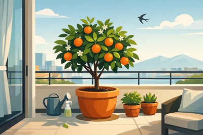 Come coltivare l'arancio in vaso sul balcone