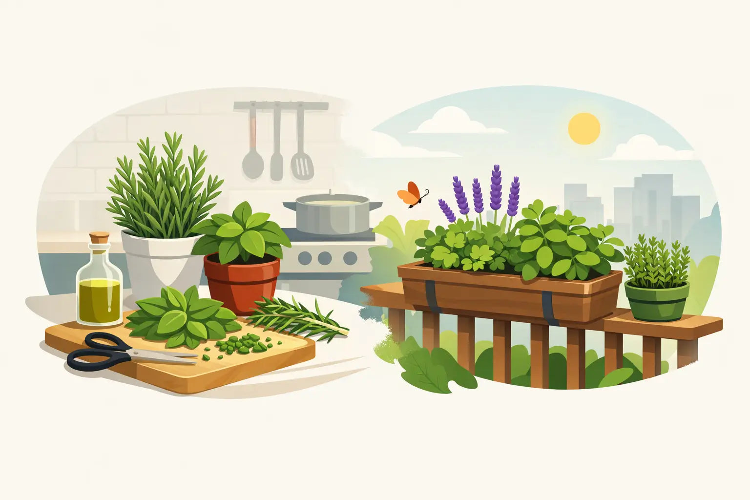 Guida piante aromatiche per cucina e balcone