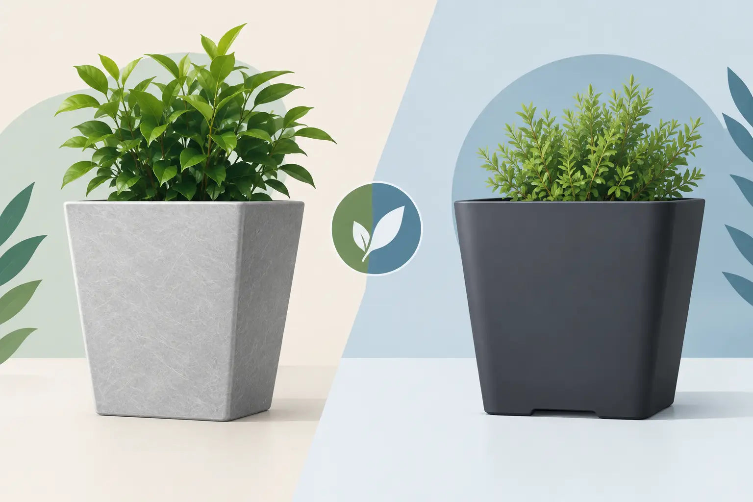 Vasi vetroresina versus plastica, quale scegliere?