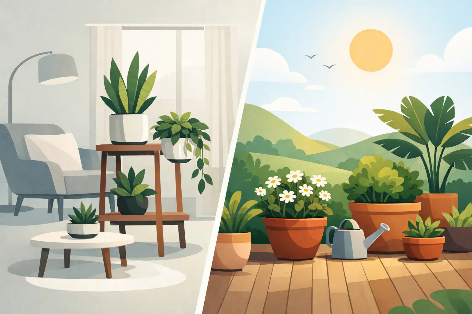 Piante interno o esterno: come scegliere