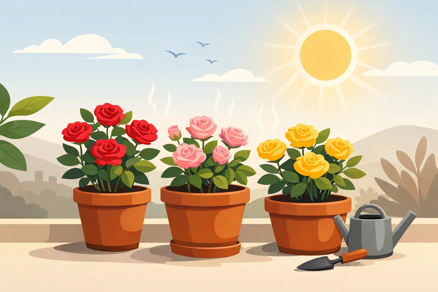 Rose resistenti al caldo in vaso: quali scegliere