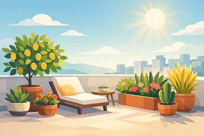 Guida scelta piante per terrazzo esposto al sole