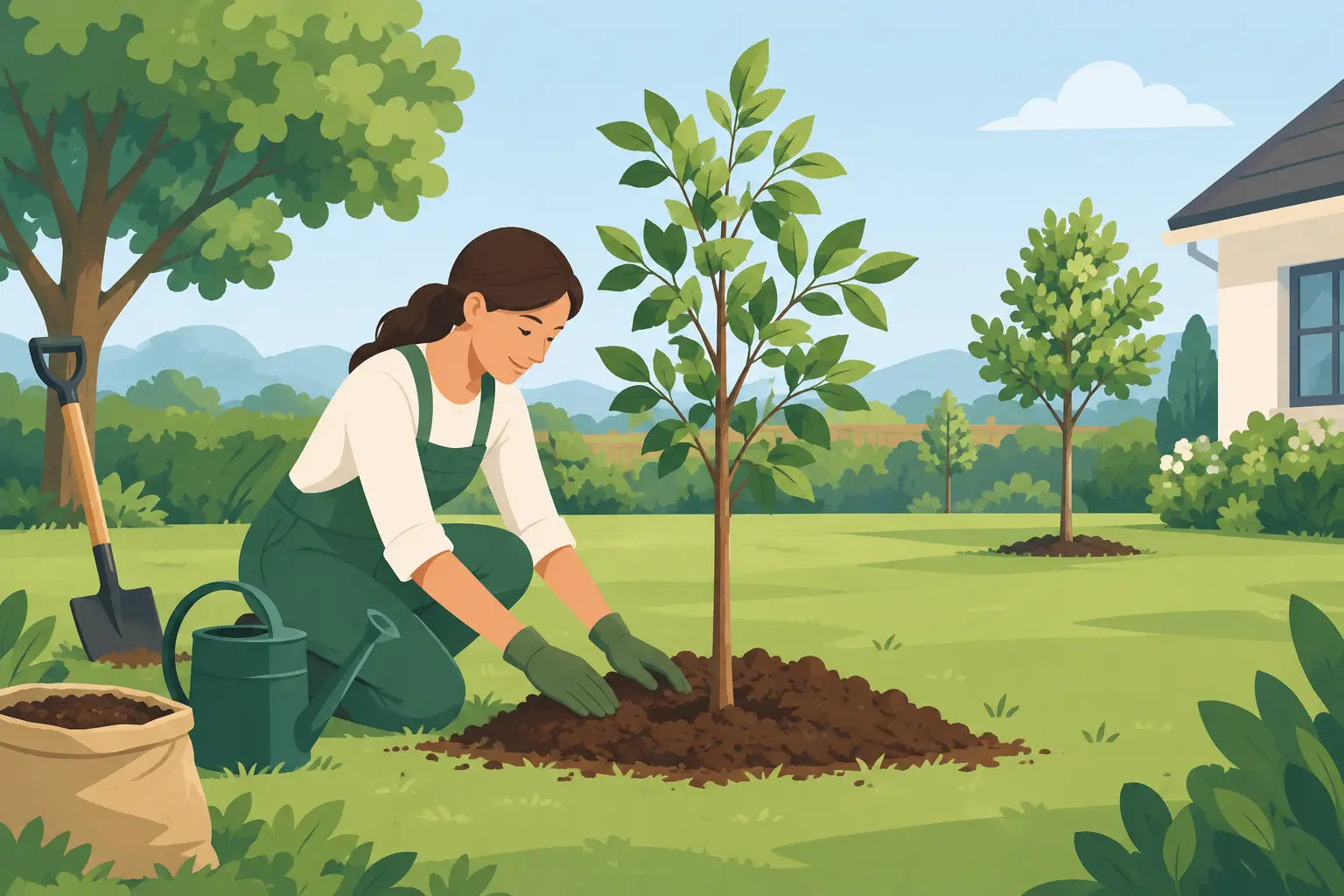 Guida alla messa a dimora degli alberi in giardino