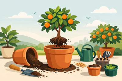 Come rinvasare un agrume in vaso bene