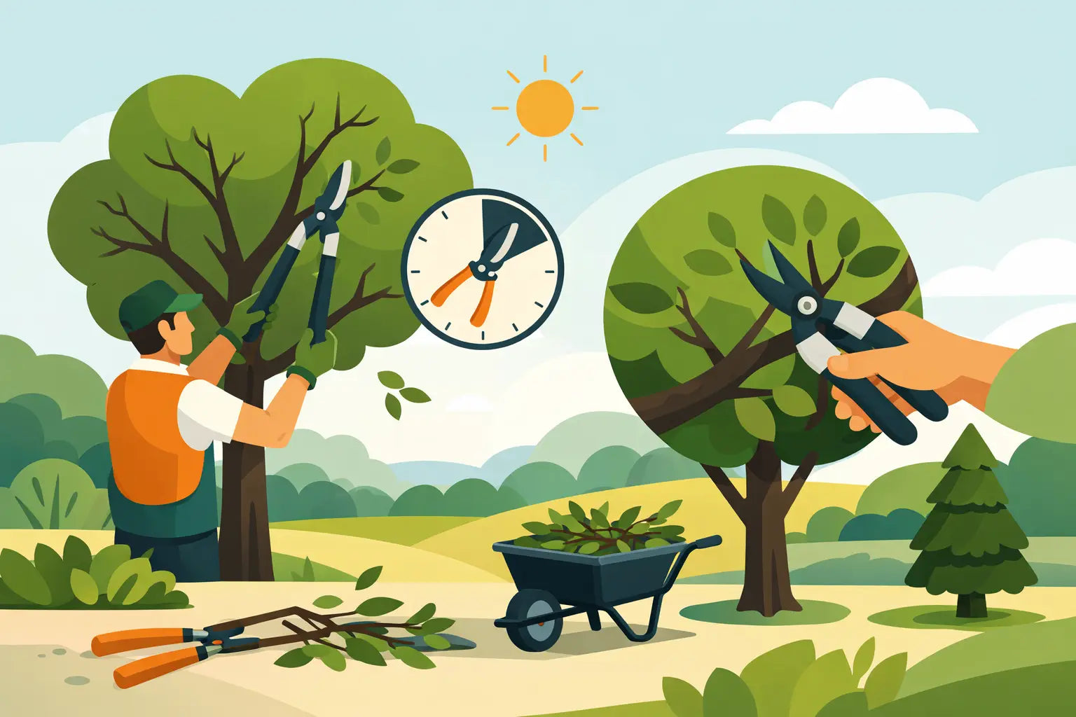 Potatura alberi giardino: tempi e metodi