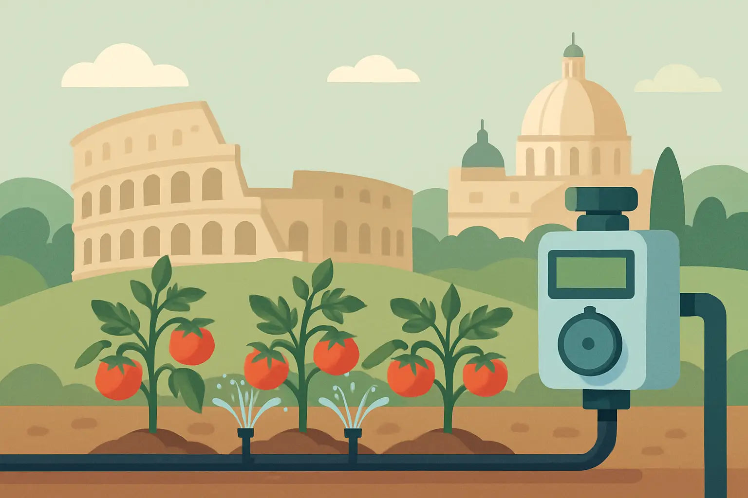 Irrigazione automatica a Roma: come farla bene