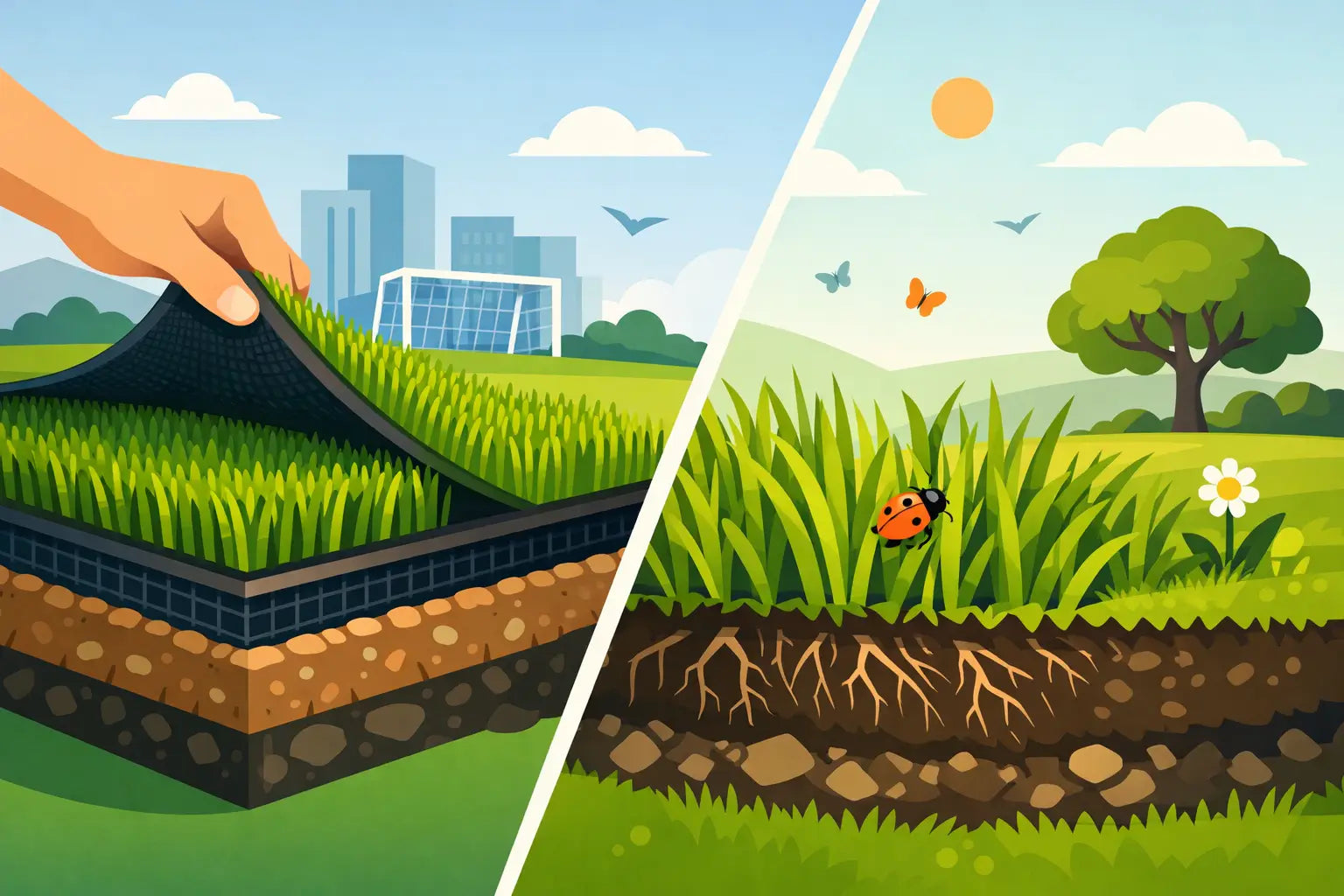 Prato sintetico vs prato naturale, cosa conviene?