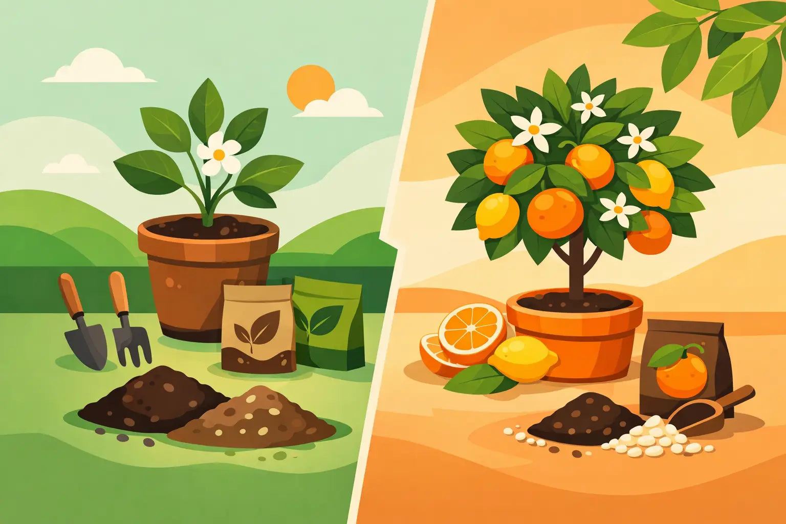 Terriccio universale vs specifico agrumi