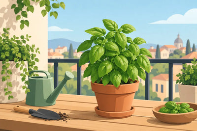 Come coltivare basilico sul balcone di casa