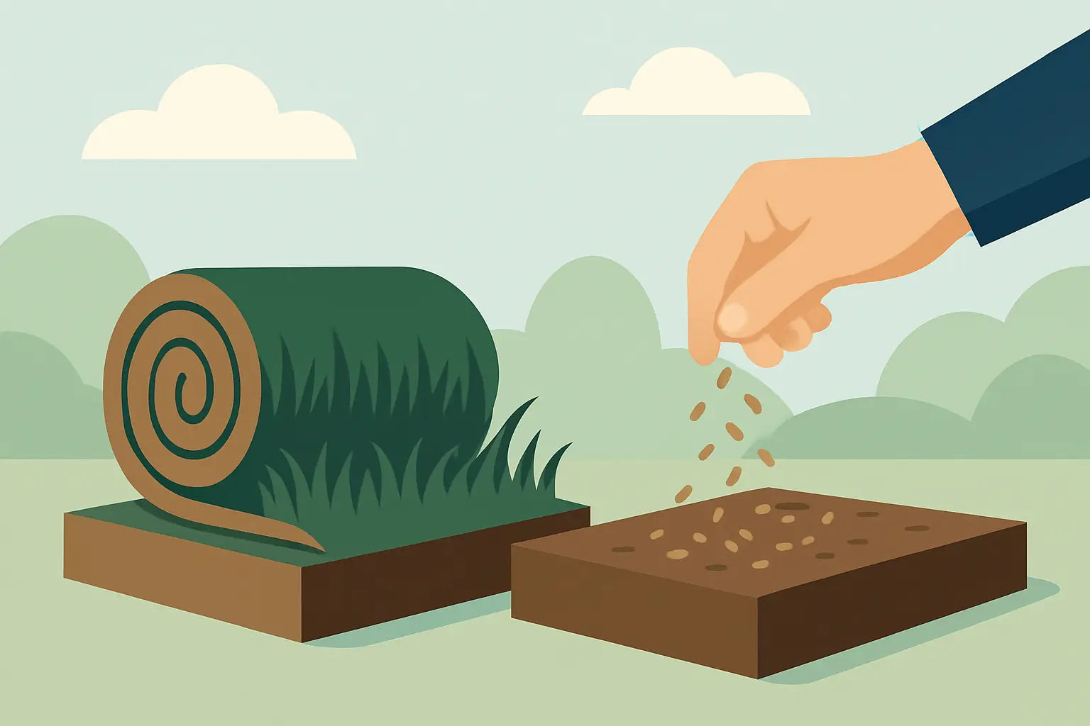 Prato a rotoli o semina? Scegli senza dubbi