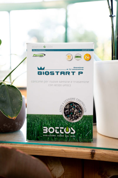 Bottos Bio Start 12-20-15 – Concime Starter per Semine e Trasemine del Prato – 2 kg