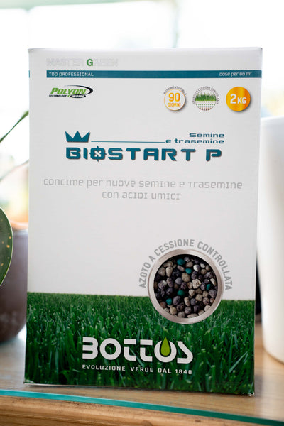 Bottos Bio Start 12-20-15 – Concime Starter per Semine e Trasemine del Prato – 2 kg