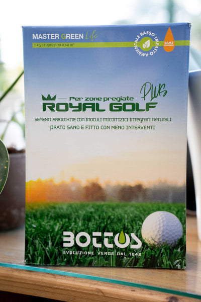 Bottos Royal Golf – Sementi per Prato di Pregio, Foglia Fine Verde Scuro – 1 kg