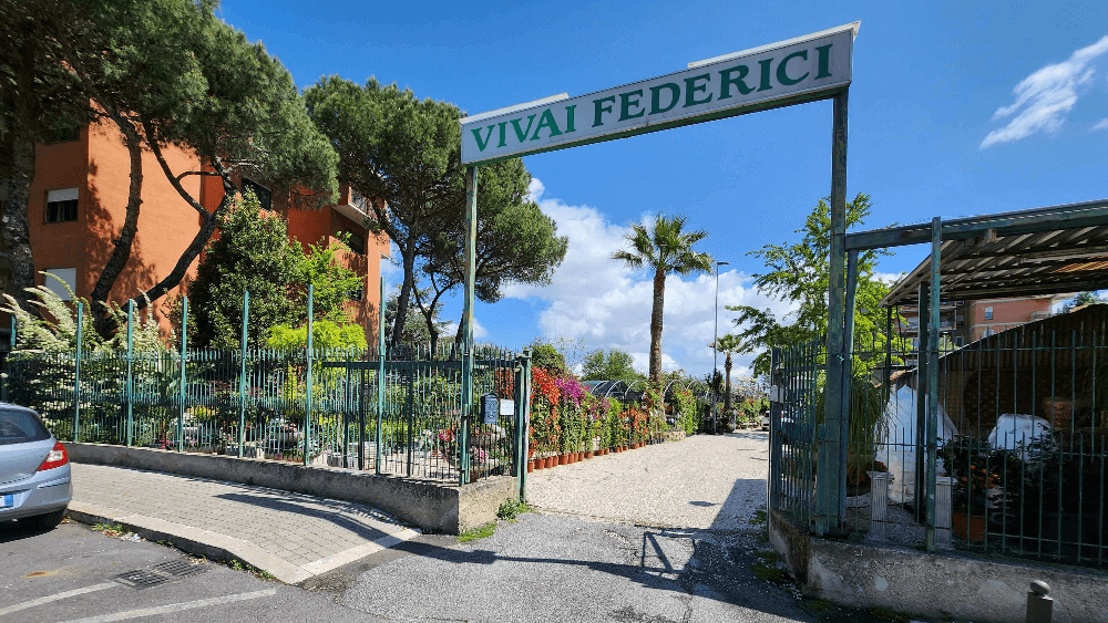 entrata vivai federici via casetta mattei