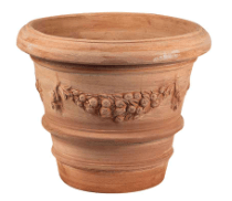 Vaso imprunetino festonato